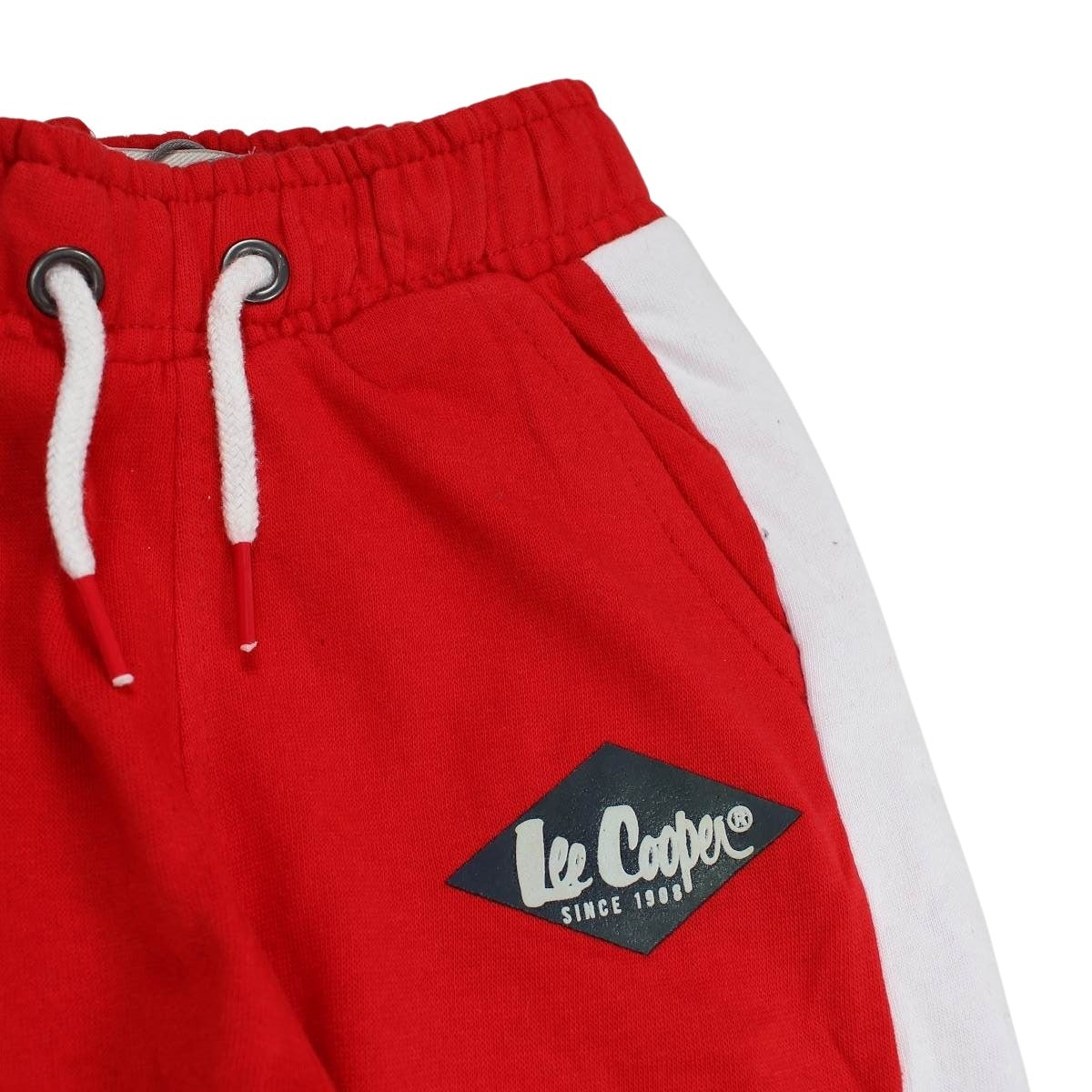 Pantalon de jogging Lee Cooper - 6A Garçon - Enfant - Rouge - 60% Coton/40% Polyester, Fleece, 280GSM - TrendyFlair