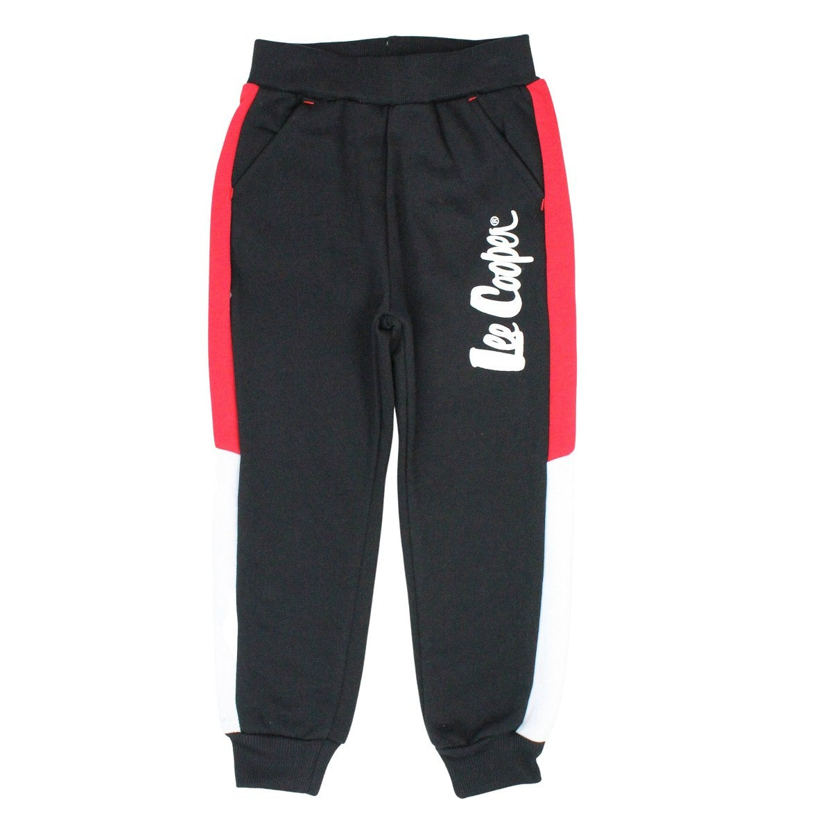 Pantalon de jogging Lee Cooper - 6A Garçon - Enfant - Noir - 80 % Polyester - 20 % Coton - TrendyFlair