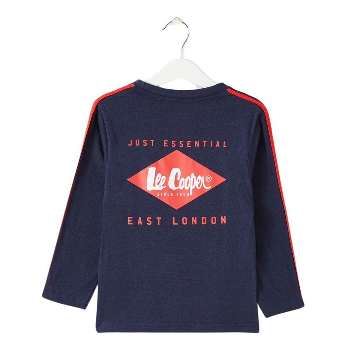 T-Shirt manches longues Lee Cooper - 4A Garçon - Enfant - Marine - 100% Coton S/J GSM 160 - TrendyFlair
