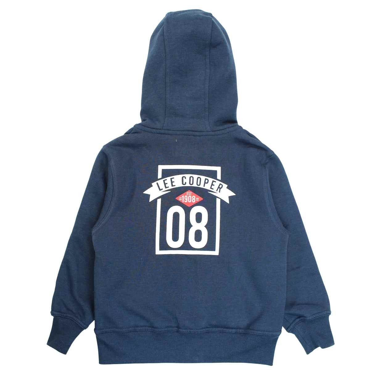 Veste à capuche Lee Cooper - 6A Garçon - Enfant - Bleu - 60 % Coton - 40 % Polyester - 290-300 GSM - TrendyFlair