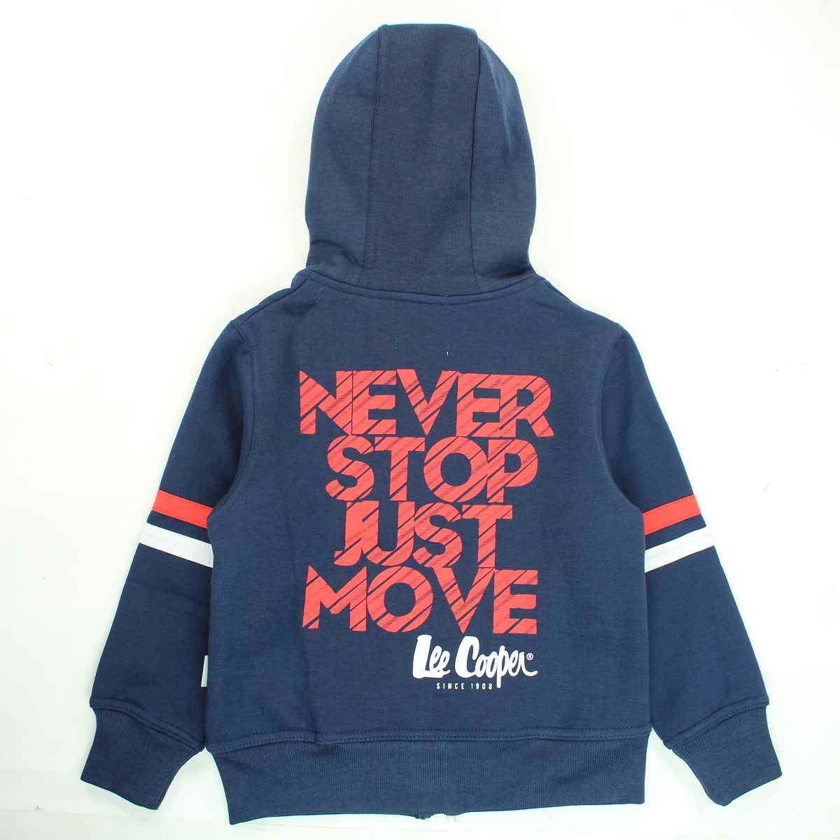 Veste à capuche Lee Cooper - 6A Garçon - Enfant - Marine - 60 % Coton - 40 % Polyester - 290-300 GSM - TrendyFlair
