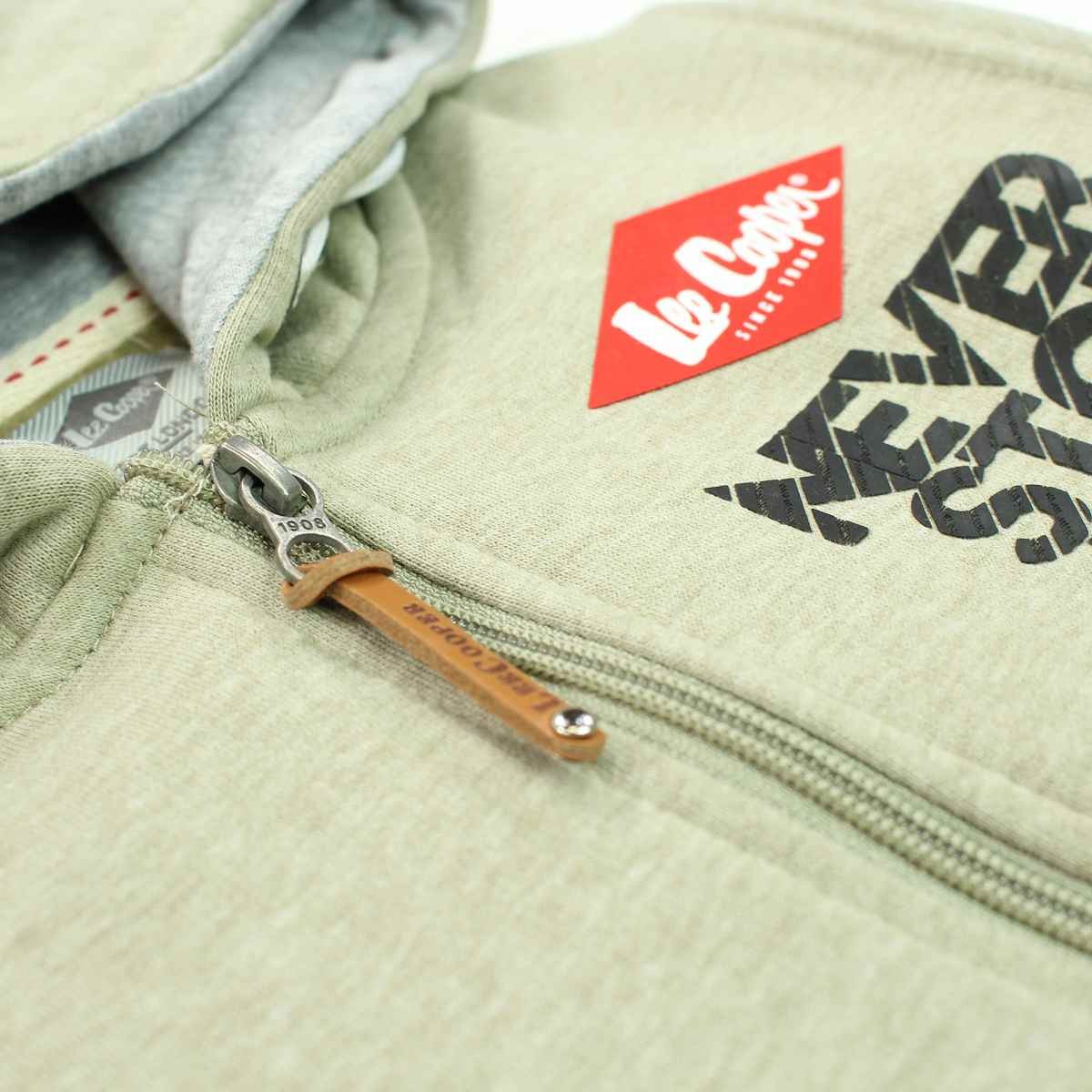 Veste à capuche Lee Cooper - 6A Garçon - Enfant - Gris - 60 % Coton - 40 % Polyester - 290-300 GSM - TrendyFlair