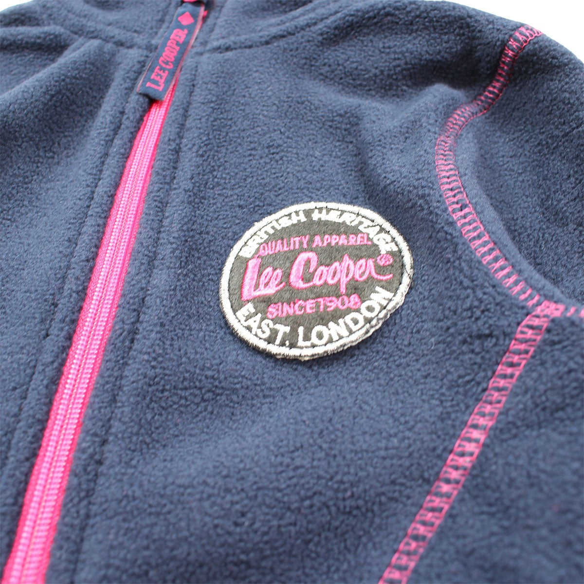 Gilet polaire Lee Cooper Fille - 4A Fille - Enfant - Marine - 100% Polyester - TrendyFlair