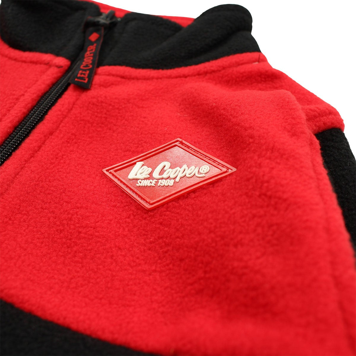 Gilet polaire Lee Cooper Garçon - 4A Garçon - Enfant - Rouge - 100% Polyester - TrendyFlair