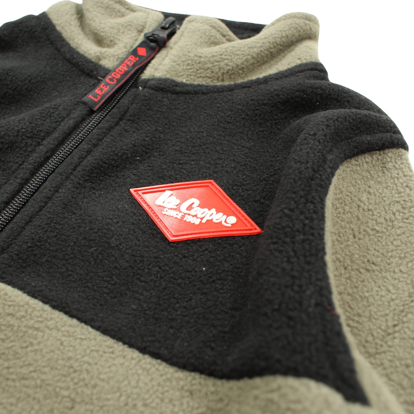 Gilet polaire Lee Cooper Garçon - 4A Garçon - Enfant - Kaki - 100% Polyester - TrendyFlair