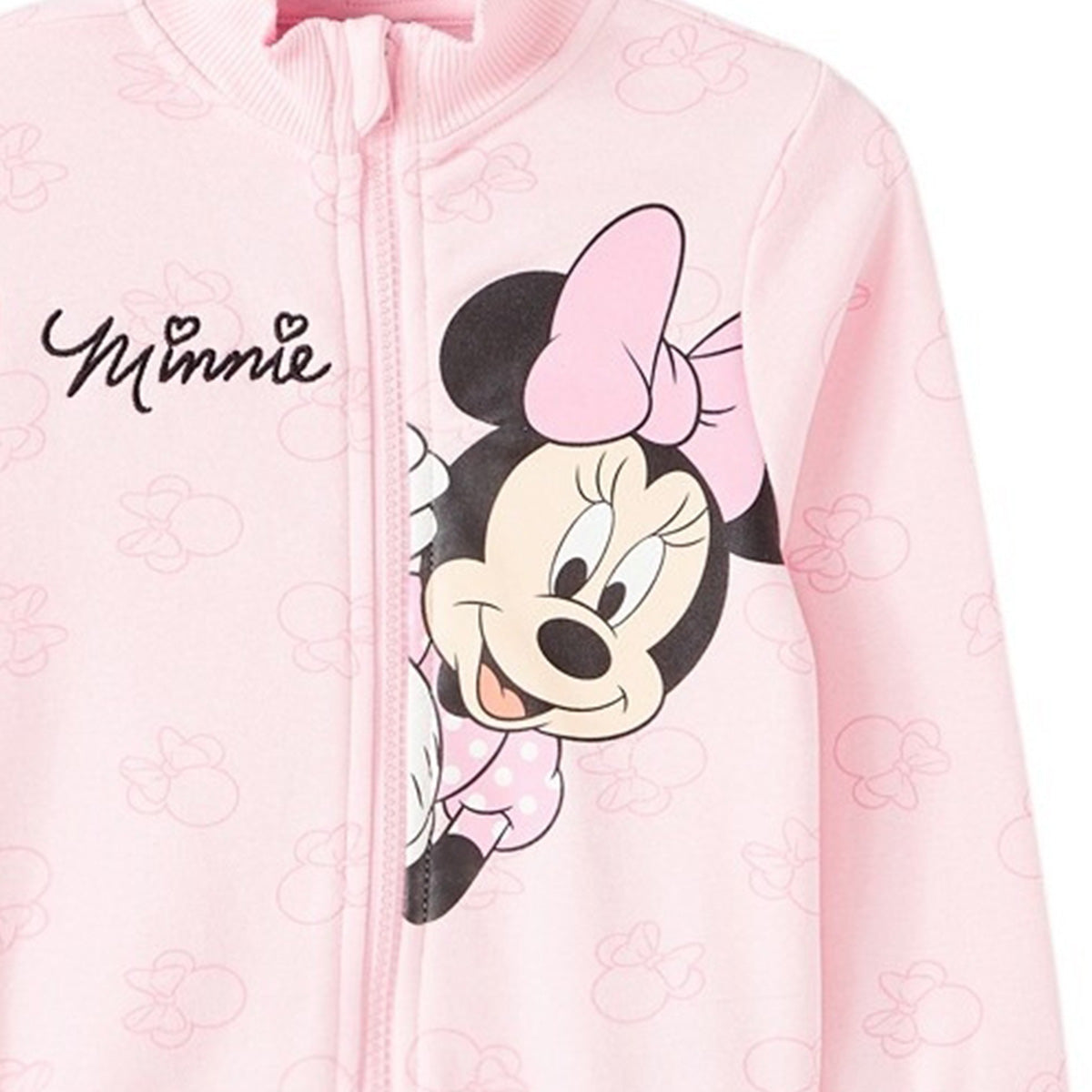 Veste Minnie - 3/4A Fille - Enfant - Rose - Coton - Polyester - 260 G/M2 - POLAIRE BROSSE - TrendyFlair