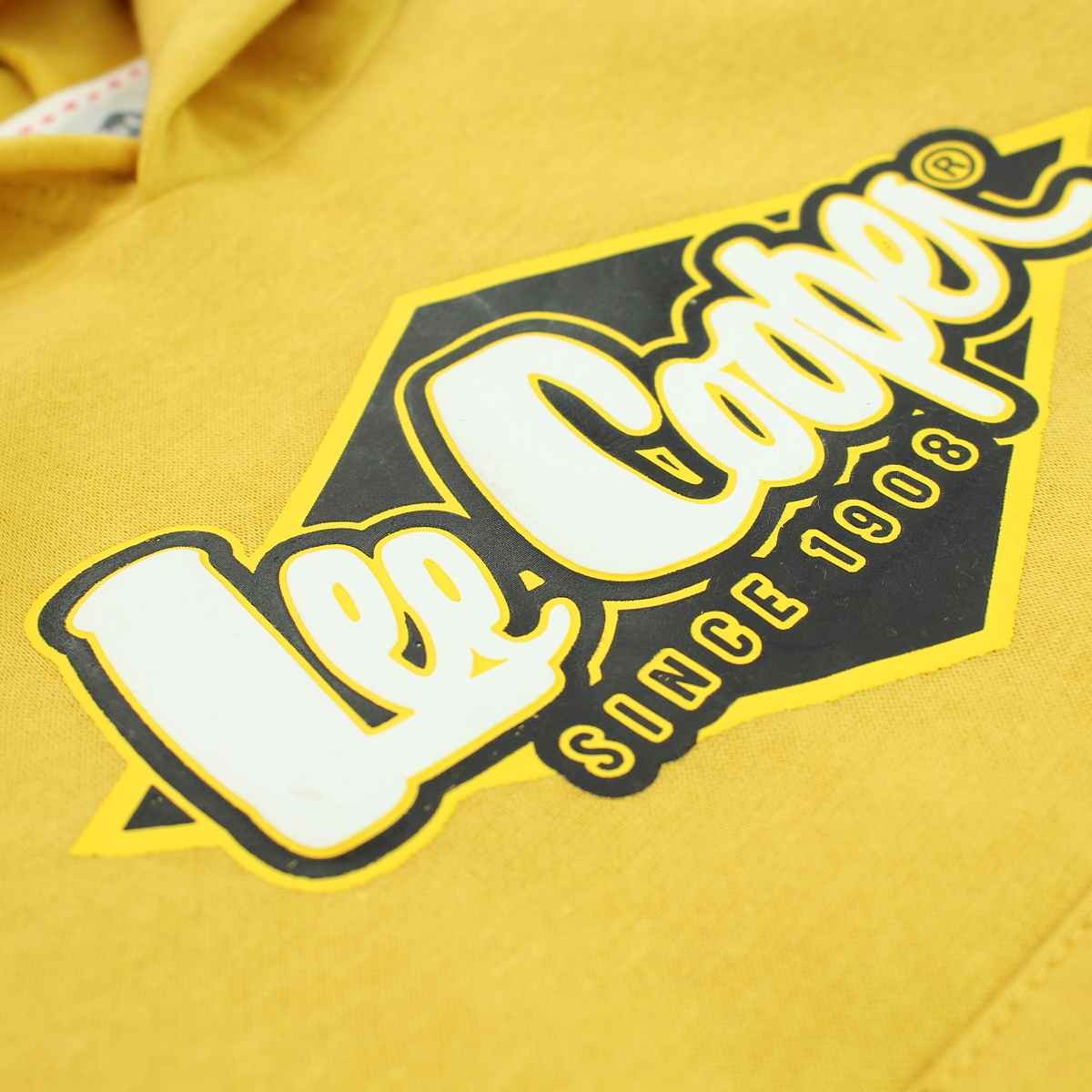 Sweat Lee Cooper - 6A Garçon - Enfant - Jaune - 80 % Polyester - 20 % Coton - TrendyFlair
