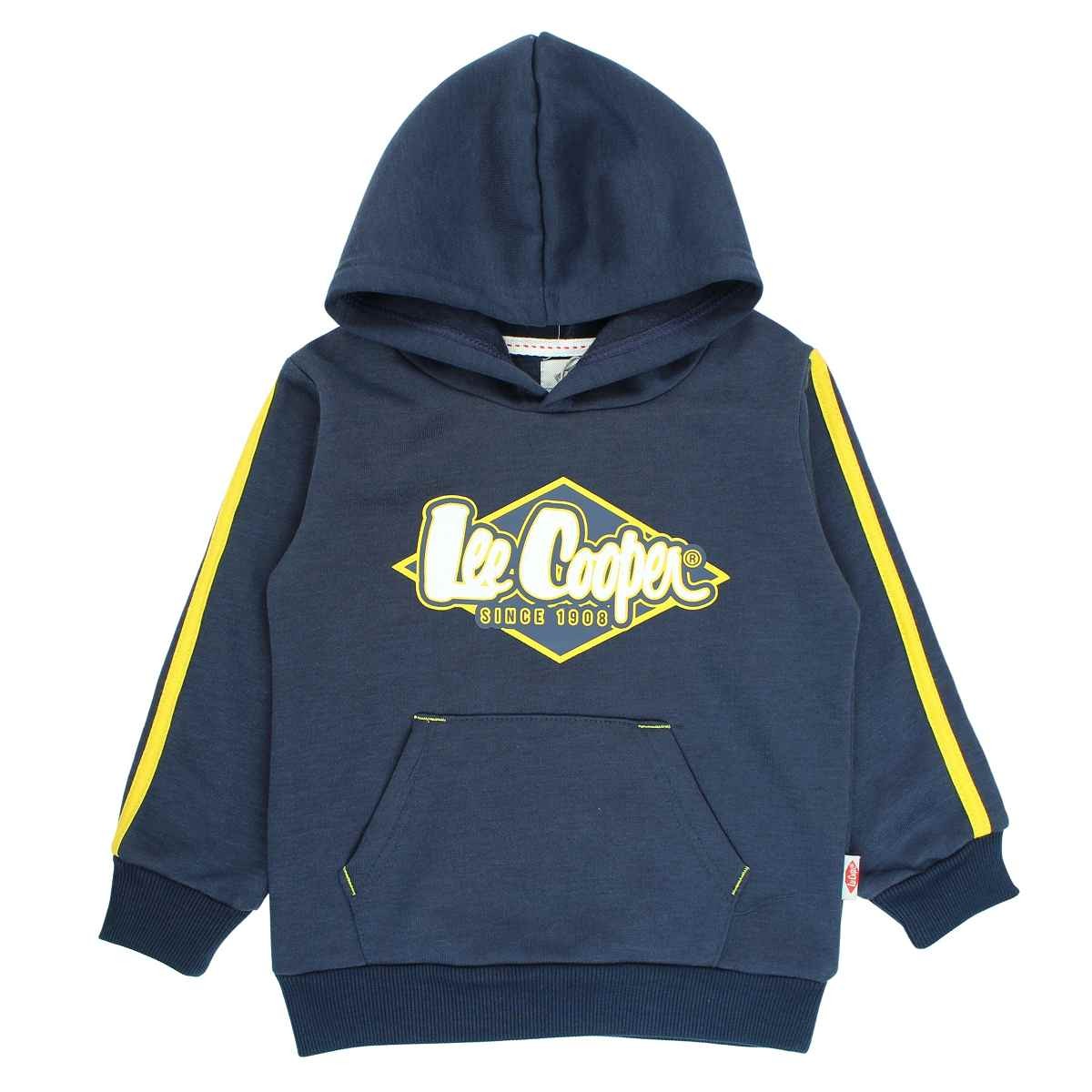 Sweat Lee Cooper - 6A Garçon - Enfant - Marine - 80 % Polyester - 20 % Coton - TrendyFlair