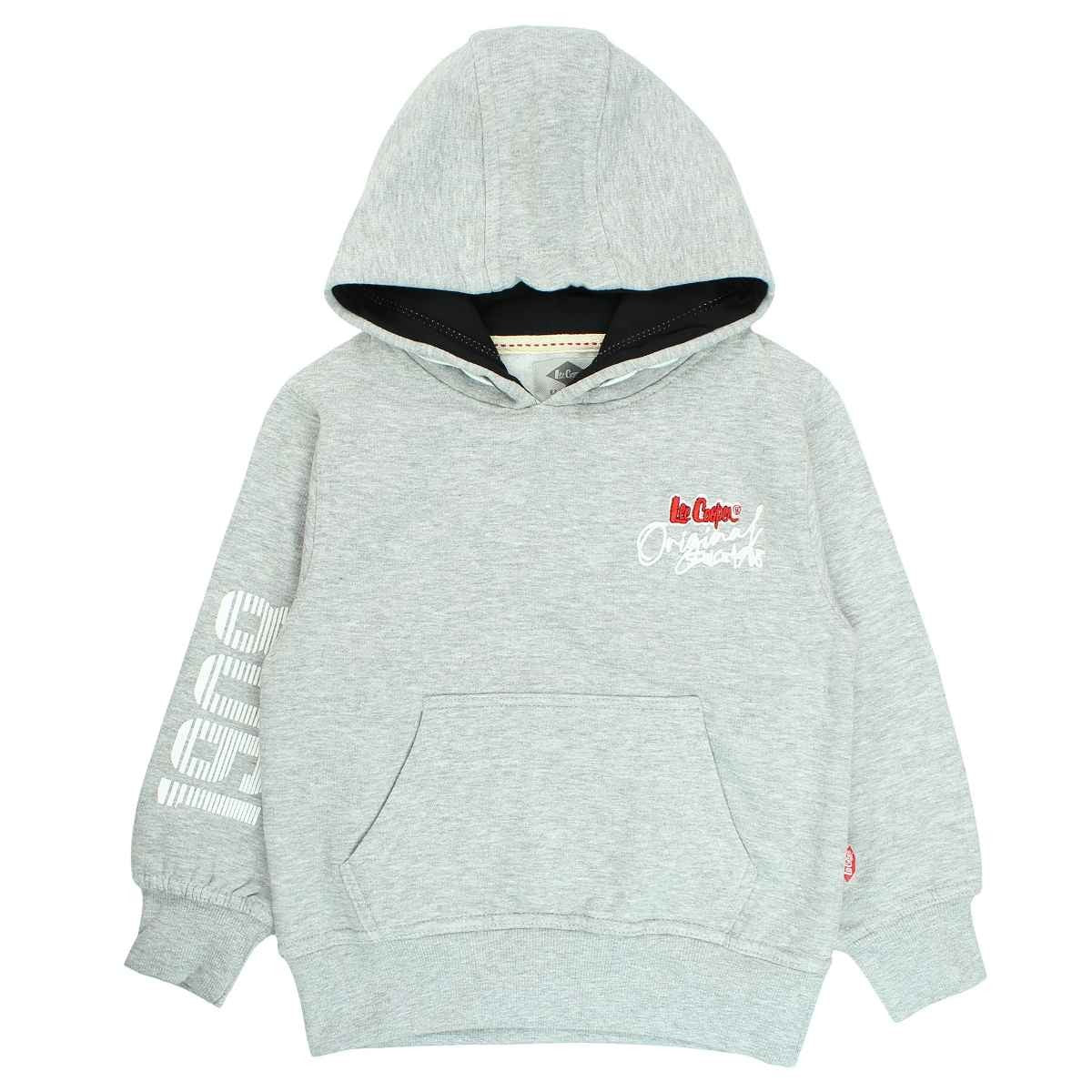 Sweat Lee Cooper - 6A Garçon - Enfant - Gris - Gris: 90 % Coton - 10 % viscose - TrendyFlair