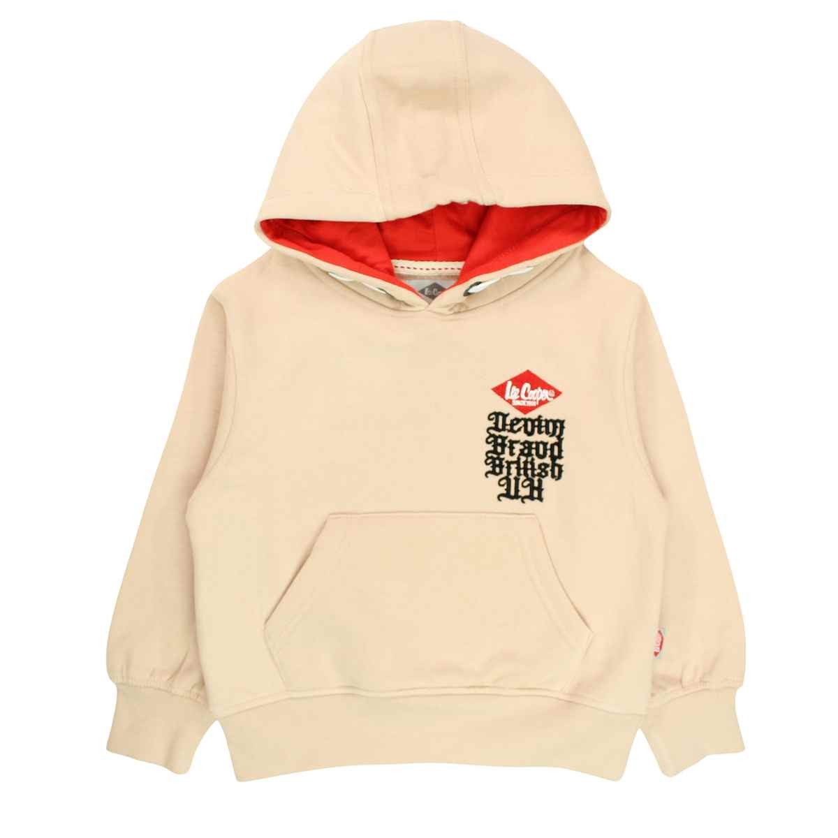 Sweat Lee Cooper - 6A Garçon - Enfant - Beige - 60 % Coton - 40 % Polyester 300 gsm - TrendyFlair