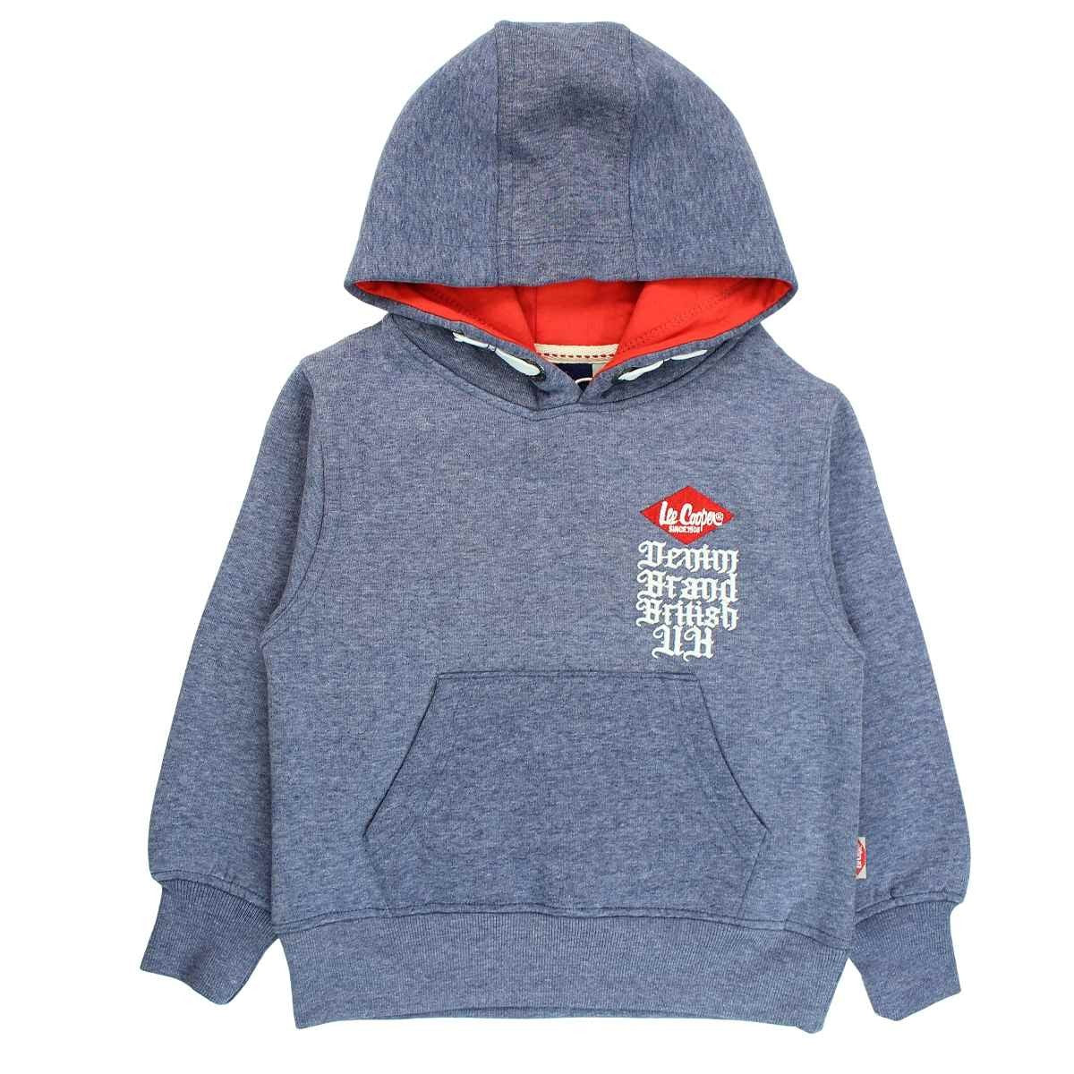 Sweat Lee Cooper - 6A Garçon - Enfant - Bleu - 60 % Coton - 40 % Polyester 300 gsm - TrendyFlair