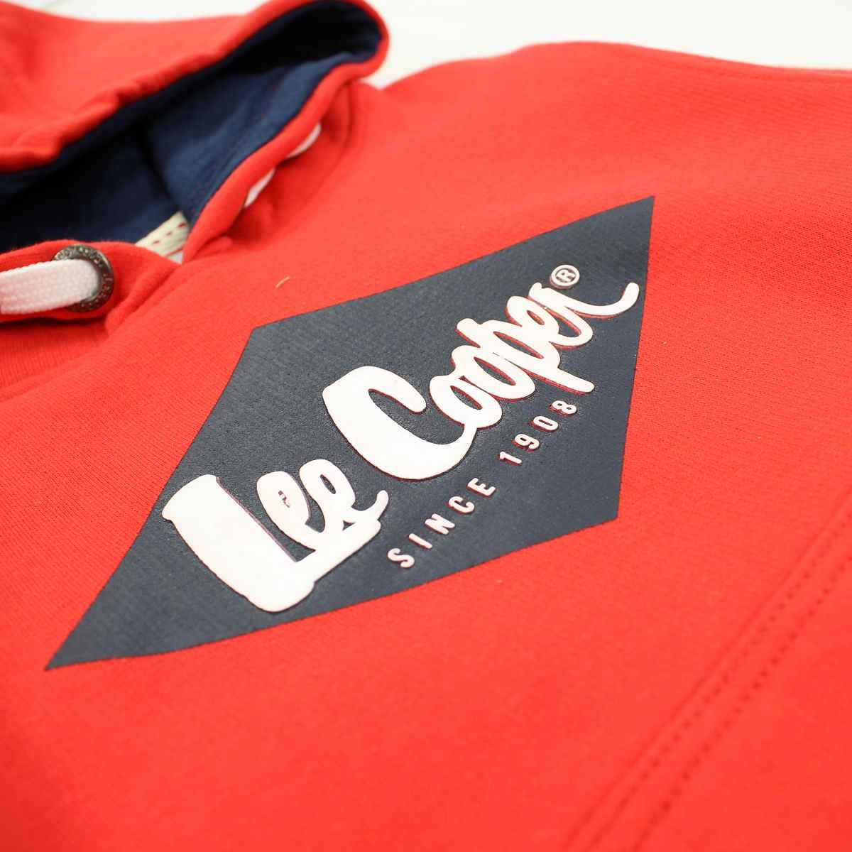 Sweat Lee Cooper - 6A Garçon - Enfant - Rouge - 60 % Coton - 40 % Polyester 300 gsm - TrendyFlair