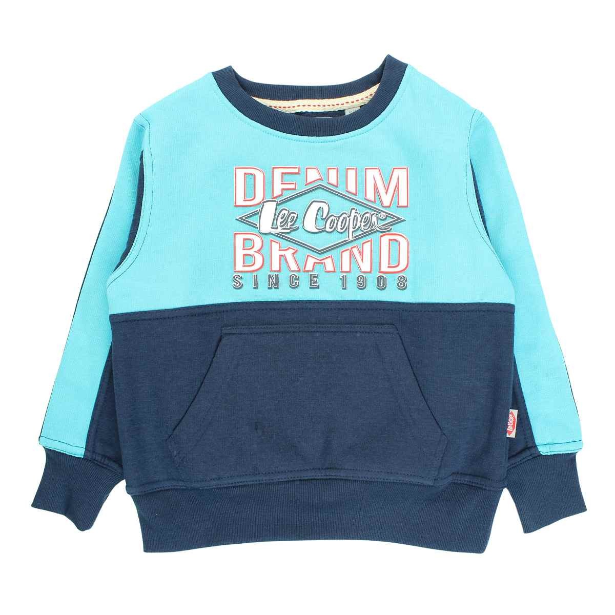 Sweat Lee Cooper - 6A Garçon - Enfant - Bleu - 60 % Coton - 40 % Polyester 300 gsm - TrendyFlair