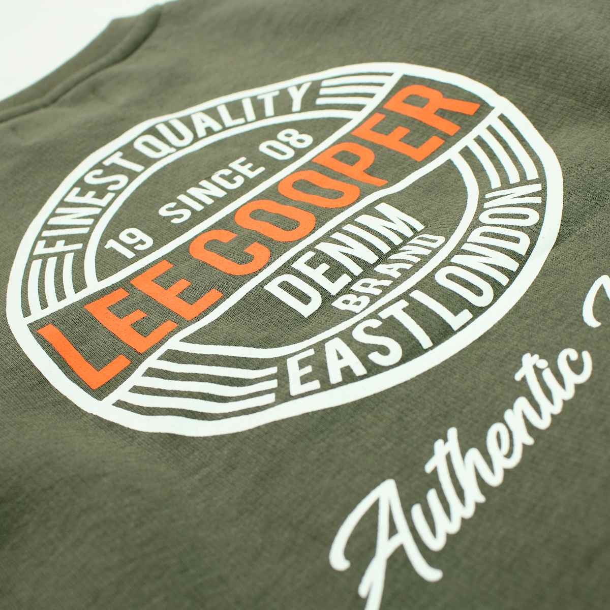 Sweat Lee Cooper - 6A Garçon - Enfant - Kaki - 60 % Coton - 40 % Polyester 300 gsm - TrendyFlair