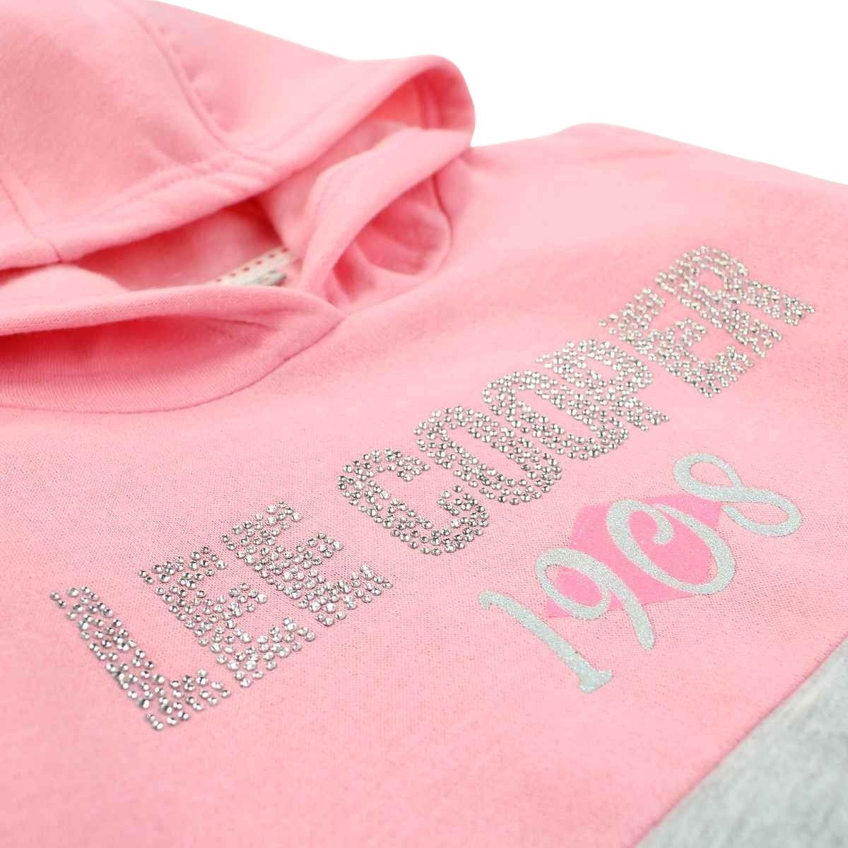Sweat Lee Cooper - 6A Fille - Enfant - Rose - 80 % Polyester - 20 % Coton - TrendyFlair