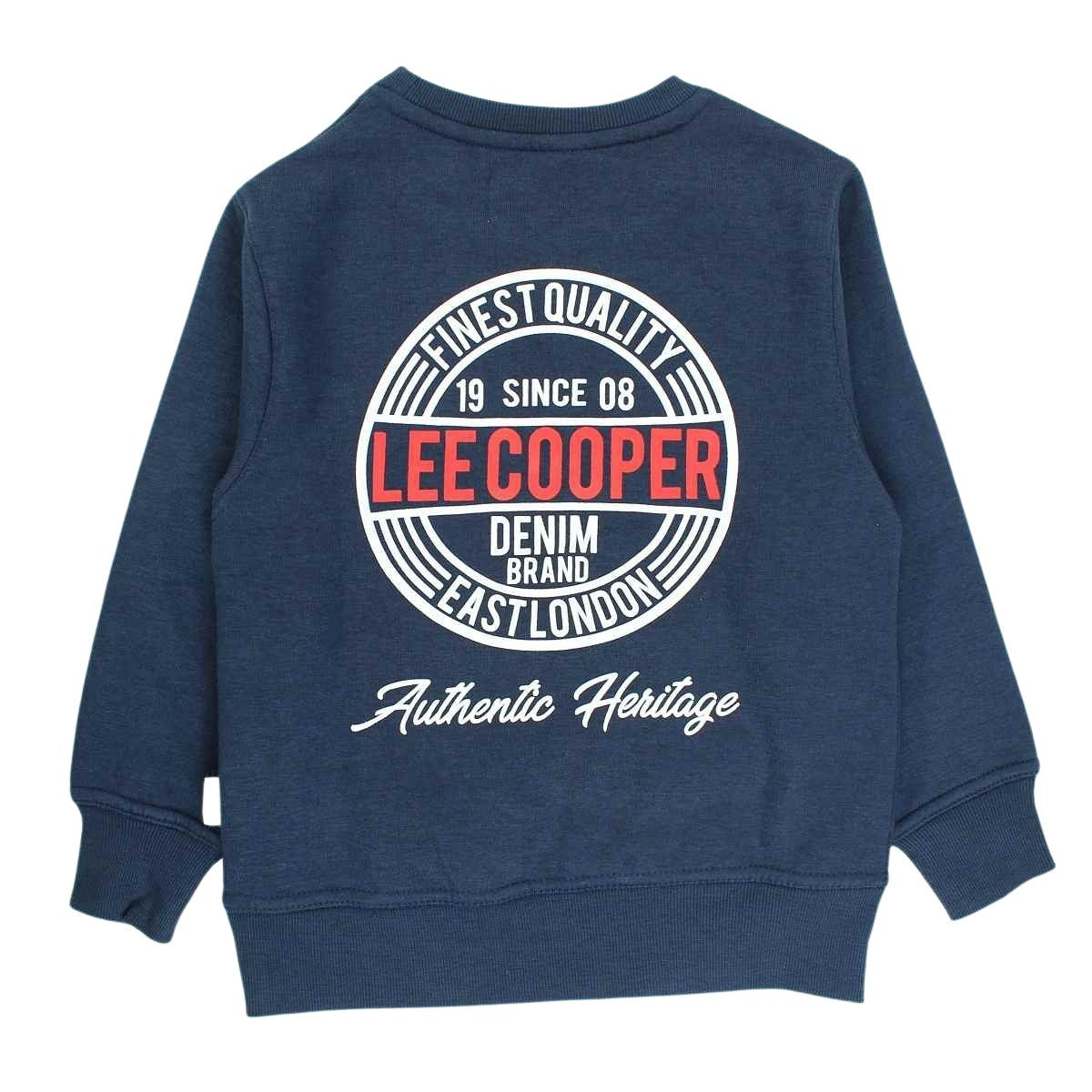 Sweat Lee Cooper - 6A Garçon - Enfant - Bleu - 60 % Coton - 40 % Polyester 300 gsm - TrendyFlair