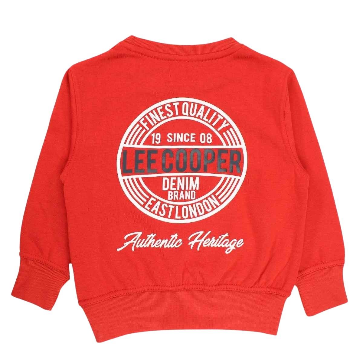 Sweat Lee Cooper - 6A Garçon - Enfant - Rouge - 60 % Coton - 40 % Polyester 300 gsm - TrendyFlair