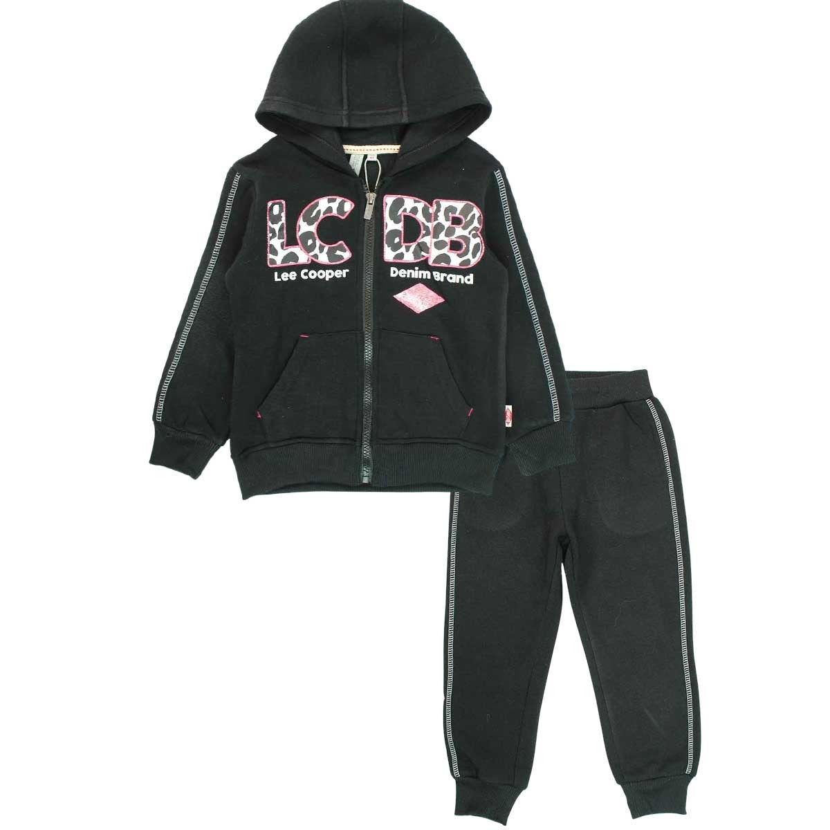 Jogging Lee Cooper - 12A Fille - Enfant - Noir - 100 % Polyester - TrendyFlair