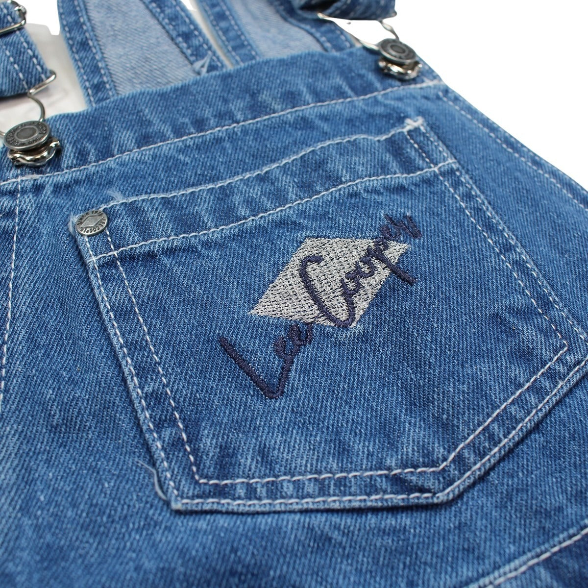 Short Salopette Lee Cooper - 4A Fille - Enfant - Bleu - 100 % Coton - TrendyFlair