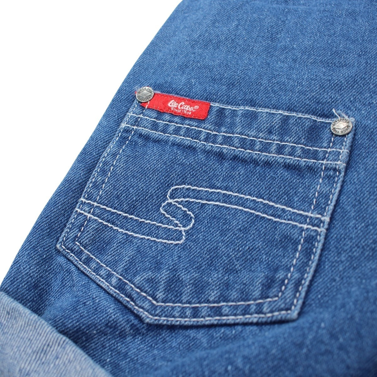 Short Salopette Lee Cooper - 4A Fille - Enfant - Bleu - 100 % Coton - TrendyFlair