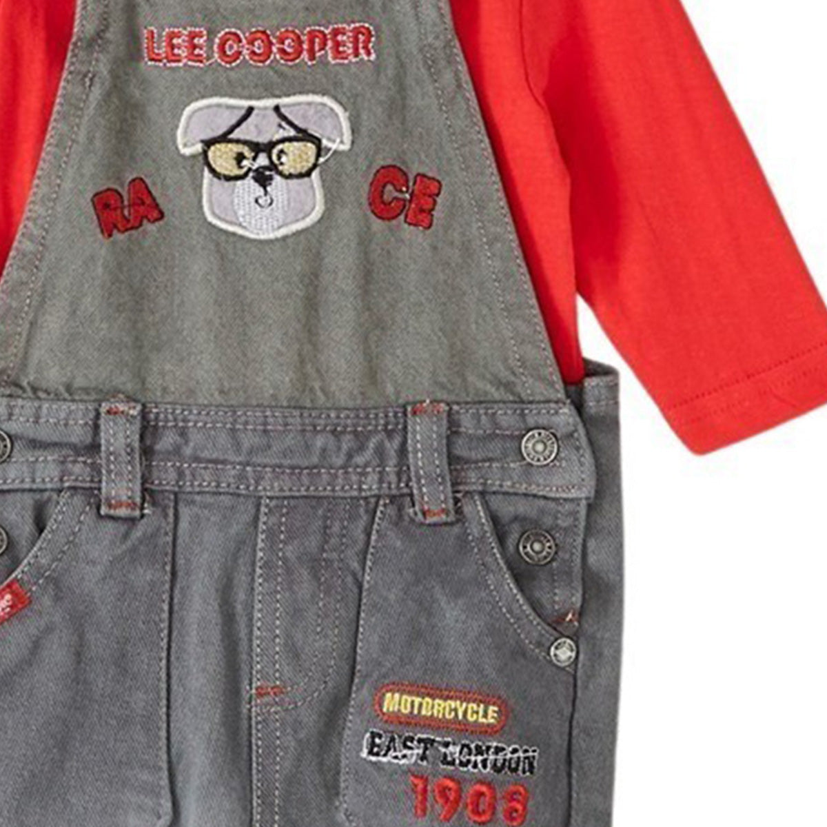 Ensemble bebe Lee Cooper - 3M Bébé Garçon - Enfant - Noir - 100% Coton S/J 160 gsm Romper : 100% Coton Denim - TrendyFlair