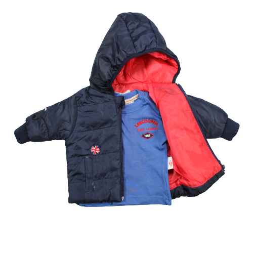 Ensemble bebe Lee Cooper - 3M Garçon - Enfant - Bleu - PARKA :100% NYLON ENSEMBLE : 100% Coton - TrendyFlair