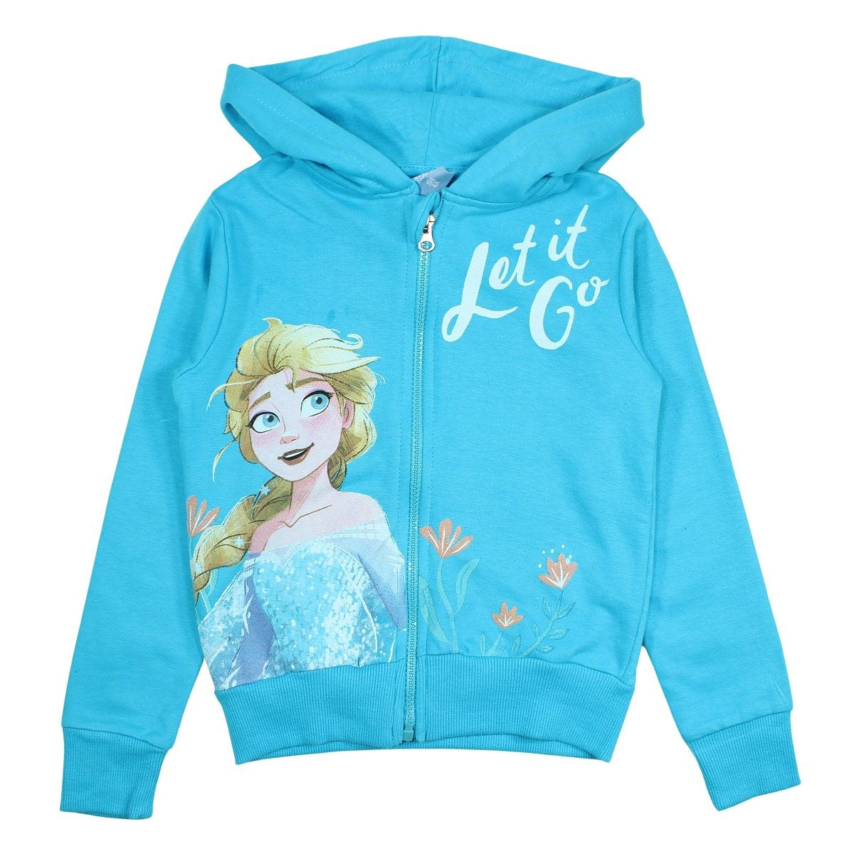 Veste à capuche La Reine des neiges - 4A Fille - Enfant - Bleu - 100% Coton - TrendyFlair