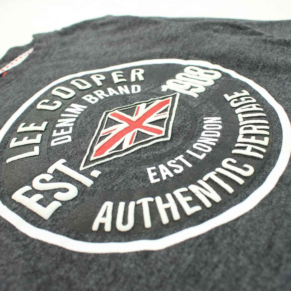 T-Shirt Lee Cooper - 6A Garçon - Enfant - Gris - 100 % Coton - TrendyFlair