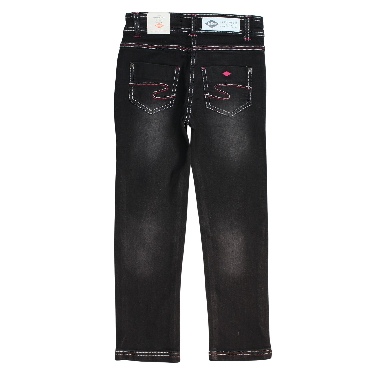 Jeans slim fille Lee Cooper - 4A Fille - Enfant - Noir - 70 % Coton 28% Polyester 2 % Élasthanne - TrendyFlair