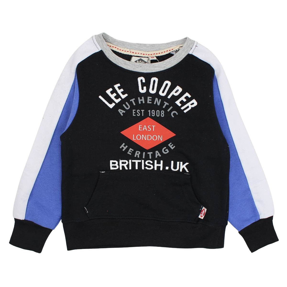 Sweat Lee Cooper - 6A Garçon - Enfant - Noir - 60% Coton/40% Polyester, Fleece, 280GSM - TrendyFlair