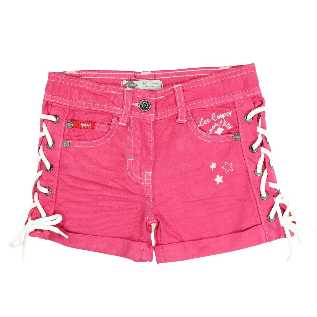 Short Lee Cooper - 6A Fille - Enfant - Rose - Coton /ELASTAN - TrendyFlair