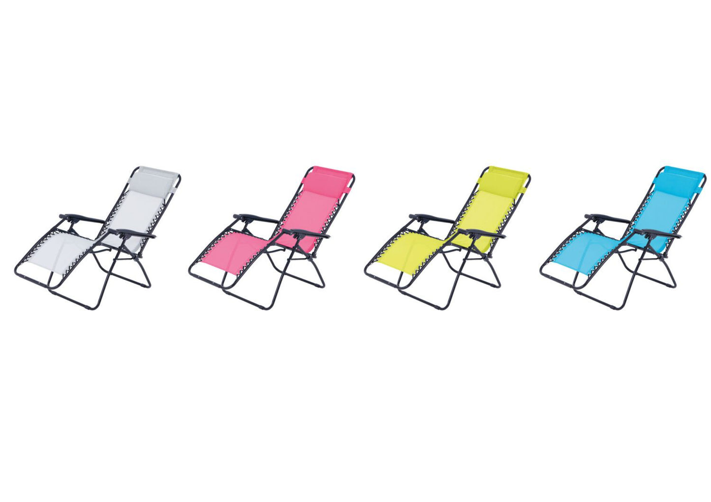 Fauteuil relax de jardin - Multi positions et confortable | Léger et facile à déplacer | Rose | TRENDYFLAIR