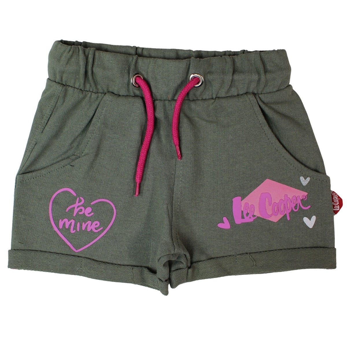 Short fille Lee Cooper - 6A Fille - Enfant - Kaki - 90 % Coton - 10 % viscose - TrendyFlair