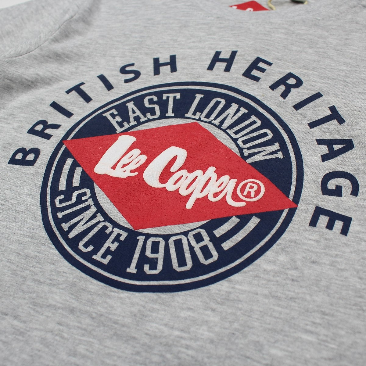 T-Shirt Lee Cooper - 6A Garçon - Enfant - Gris - 100 % Coton - 150 GSM - TrendyFlair