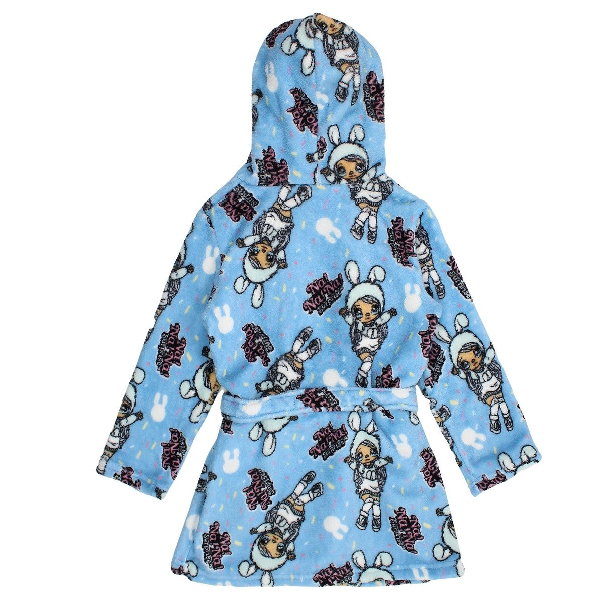 Peignoir Nana - 3/4A Fille - Enfant - Bleu - 100 % Polyester, 240 GSM, CORAL FLEECE - TrendyFlair