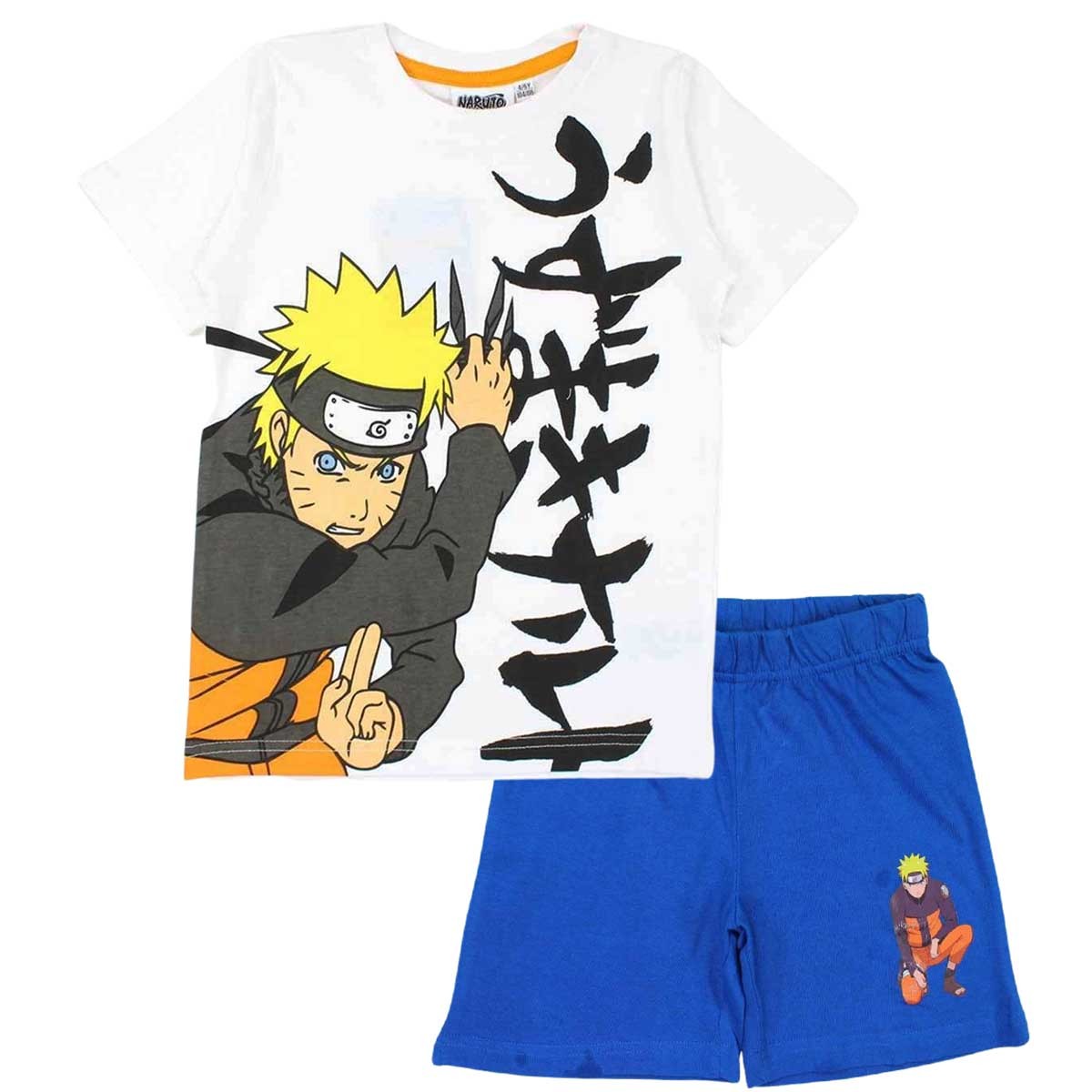 Ensemble Naruto - 4/6A Garçon - Enfant - Blanc - 100 % Coton - TrendyFlair