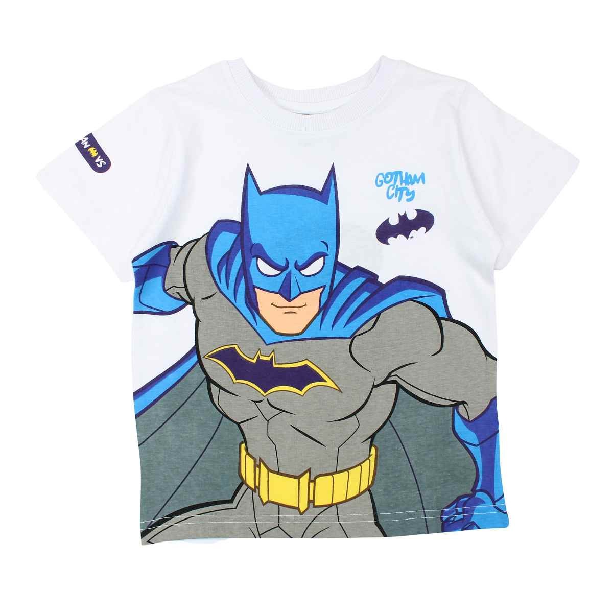 T-Shirt Batman - 4A Garçon - Enfant - Blanc - 100 % Coton - TrendyFlair