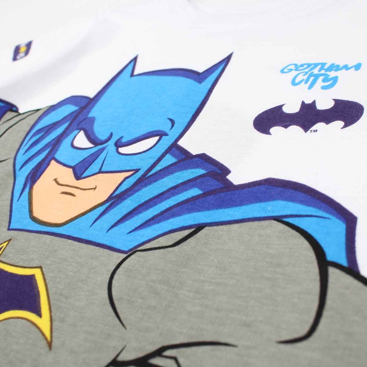 T-Shirt Batman - 4A Garçon - Enfant - Blanc - 100 % Coton - TrendyFlair