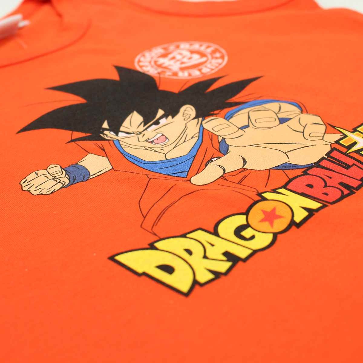 T-Shirt DragonBall Z - 6A Garçon - Enfant - Orange - 100 % Coton - TrendyFlair