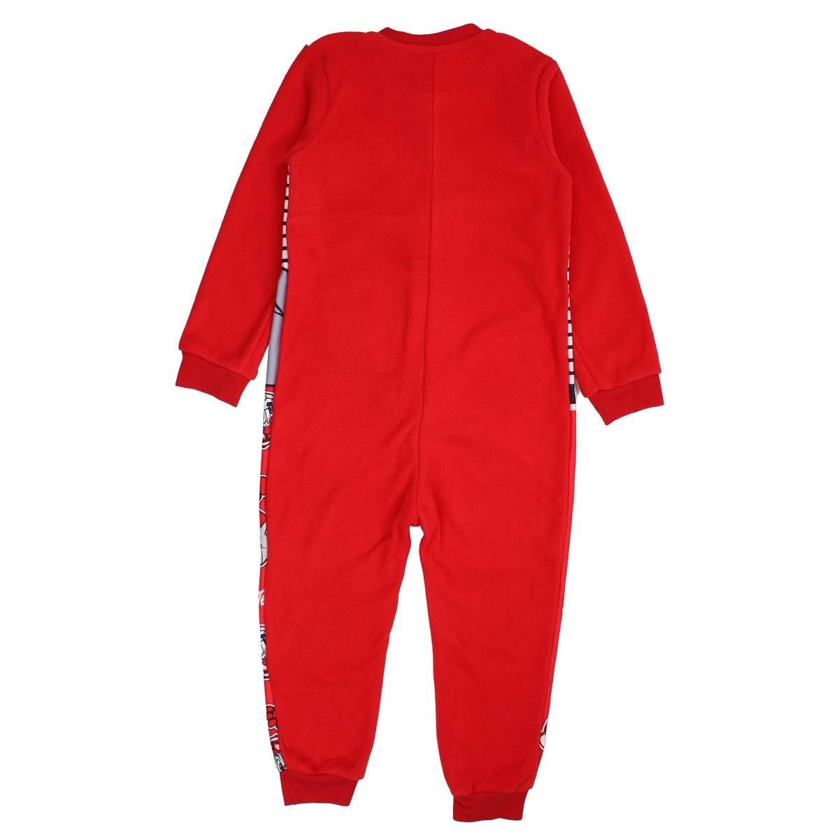 Combinaison Tom et Jerry - 4/5A Garçon - Enfant - Rouge - 100 % Polyester - 190 gsm Polaire - TrendyFlair