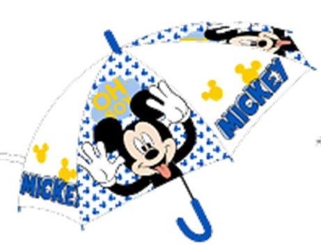 Parapluie Mickey 695 cm - TU Garçon - Enfant - Blanc - 100% Poe TRANSPARENT - TrendyFlair