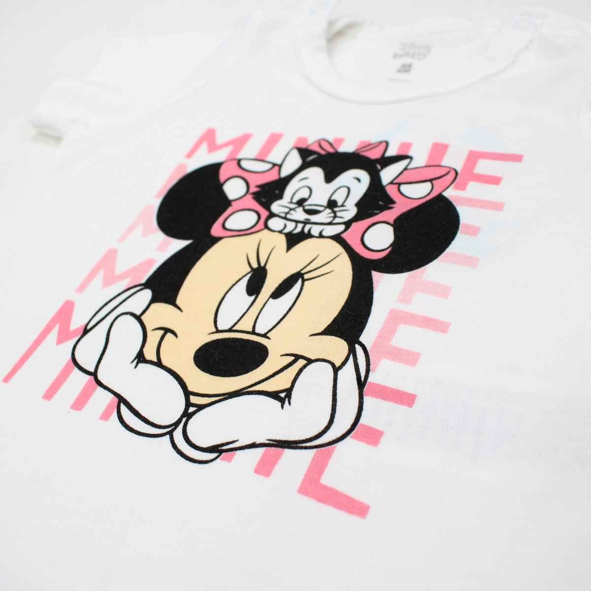 Combishort bébé Minnie - 3M Bébé Fille - Enfant - Rose - 100 % Coton - 180 gsm - TrendyFlair