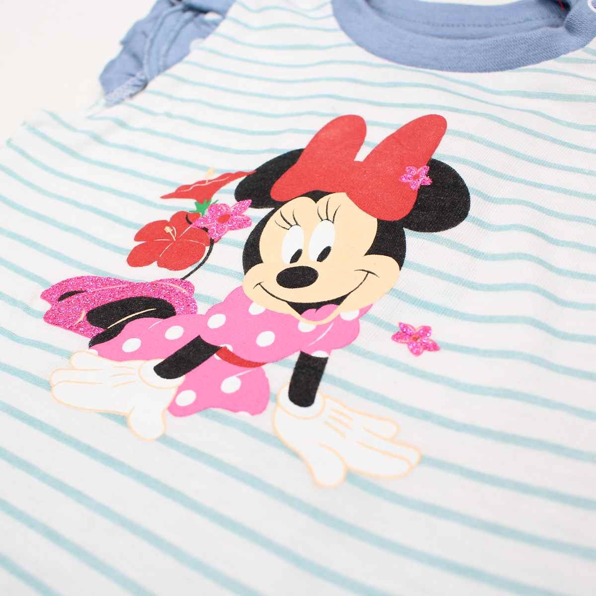 Ensemble bébé Minnie - 6M Bébé Fille - Enfant - Bleu - Haut: 100 % Coton - Bas: 95 % Coton - 5 % Élasthanne - TrendyFlair