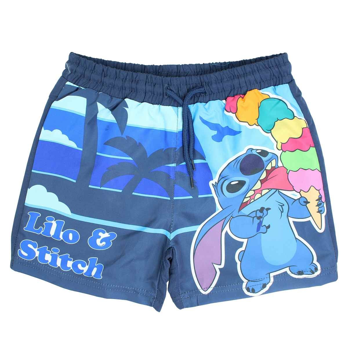 Short de bain Lilo Stitch - 3/4A Garçon - Enfant - Bleu - 100 % Polyester - TrendyFlair