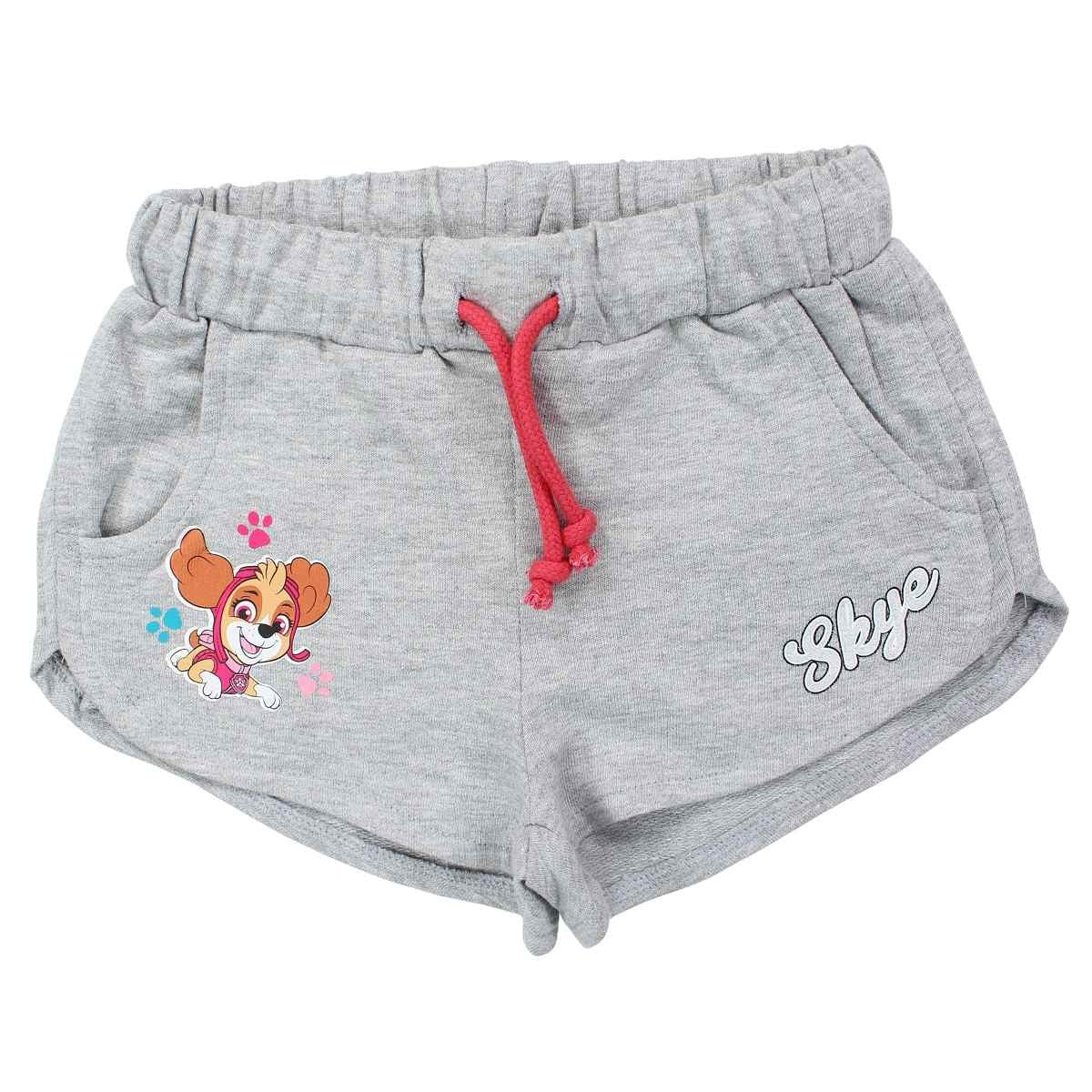 Short fille Paw Patrol - 3A Fille - Enfant - Gris - 93 % Coton - 7 % Polyester - TrendyFlair