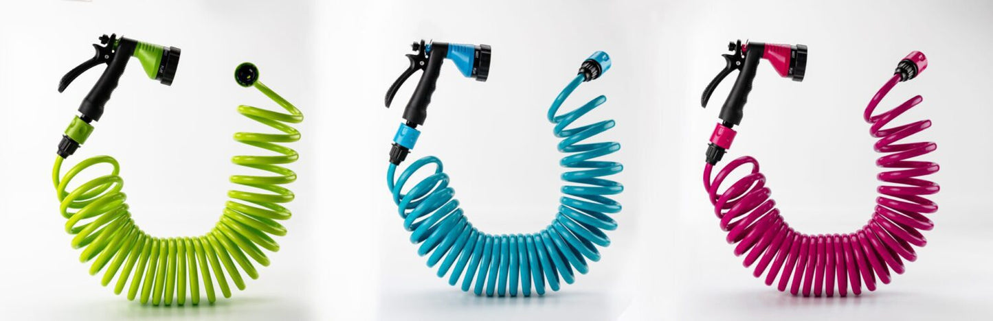 Tuyau d'arrosage flexible - Kit complet avec accessoires et 7,5m de longueur | Vert | TRENDYFLAIR
