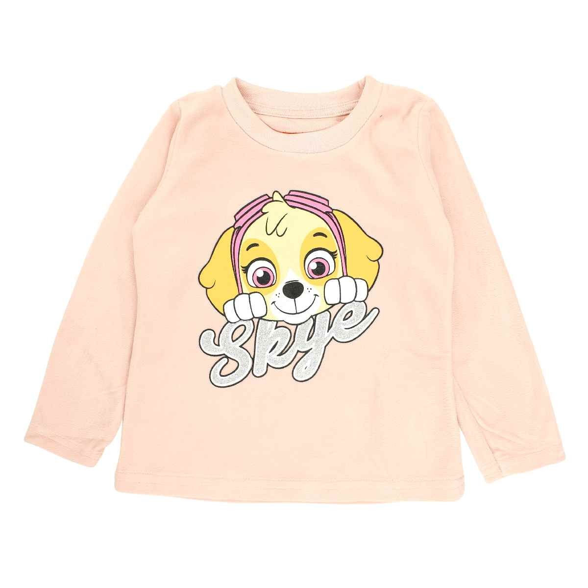 Pyjama velours Paw Patrol - 2/3A Fille - Enfant - Rose - 100% Polyester, VELOUR 160 GSM - TrendyFlair