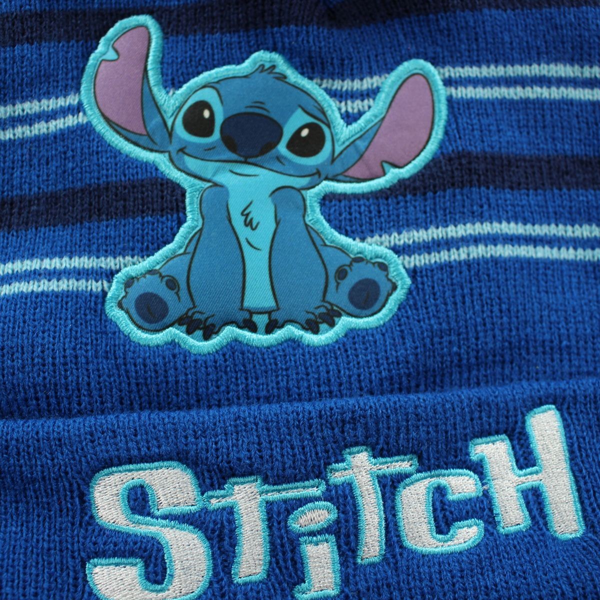 Bonnet avec pompon Lilo & Stitch - TU Garçon - Enfant - Bleu - 100% Acrylique - TrendyFlair