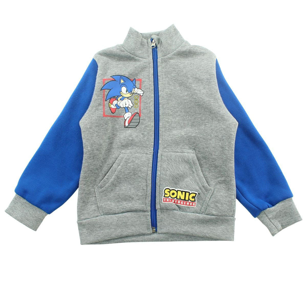 Jogging Sonic - 3A Garçon - Enfant - Gris - 100 % Polyester - 240 gsm - TrendyFlair