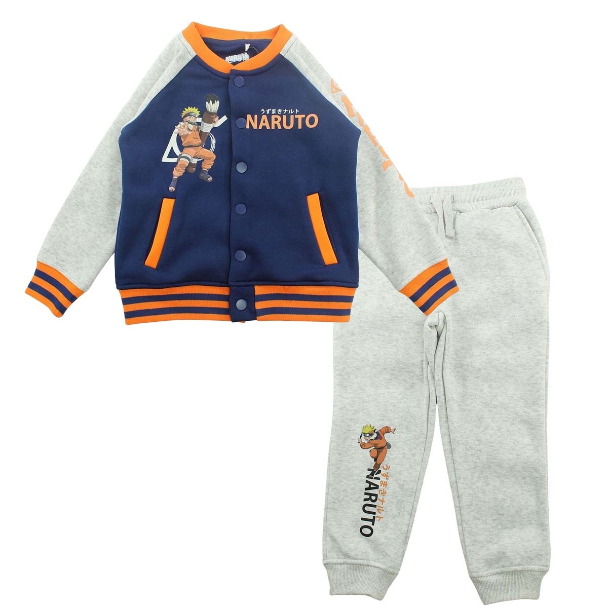 Jogging Naruto - 6A Garçon - Enfant - Gris - 100 % Polyester - 240 gsm - TrendyFlair